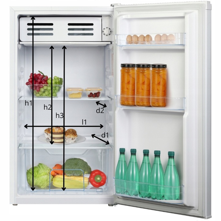 MAŁA LODÓWKA PODBLATOWA 85L WYSOKOŚĆ 82cm HOTELOWA NA DZIAŁKĘ BIAŁA