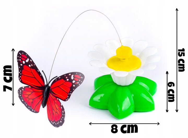 Zabawka dla kota MOTYLEK Ruchoma INTERAKTYWNA