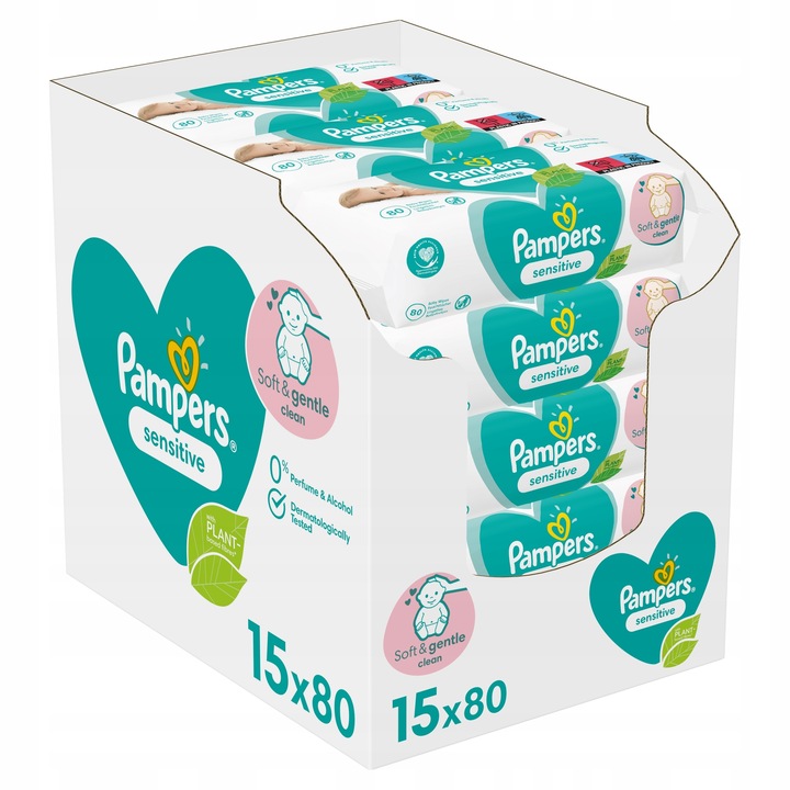 Pampers Chusteczki nawilżane Sensitive 30x80 szt.