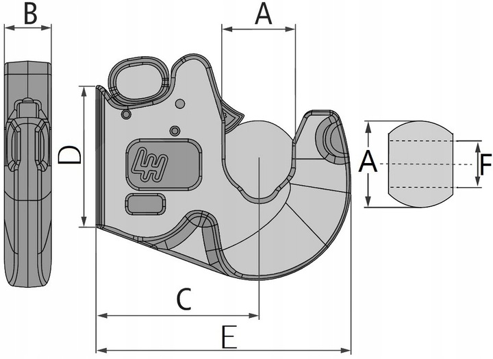 2x HAK KOŃCÓWKA DO WSPAWANIA II KAT Z KULAMI 56x28