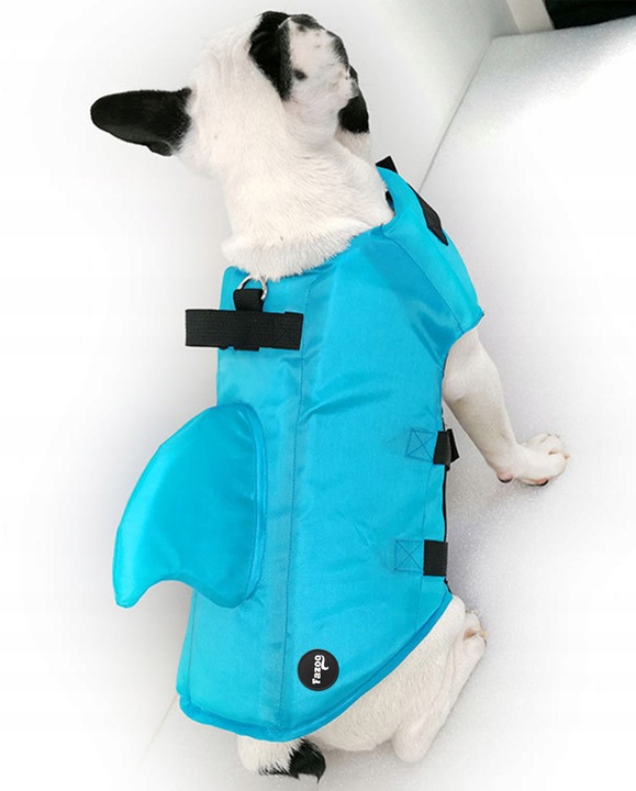 KAPOK KAMIZELKA RATUNKOWA DLA PSA do Wody Rekin XS Ubranko Pływania