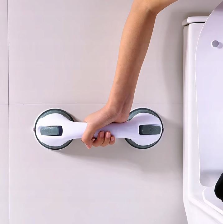 2X UCHWYT ŁAZIENKOWY DLA OSÓB STARSZYCH NA PRZYSSAWKI POD PRYSZNIC DO WC