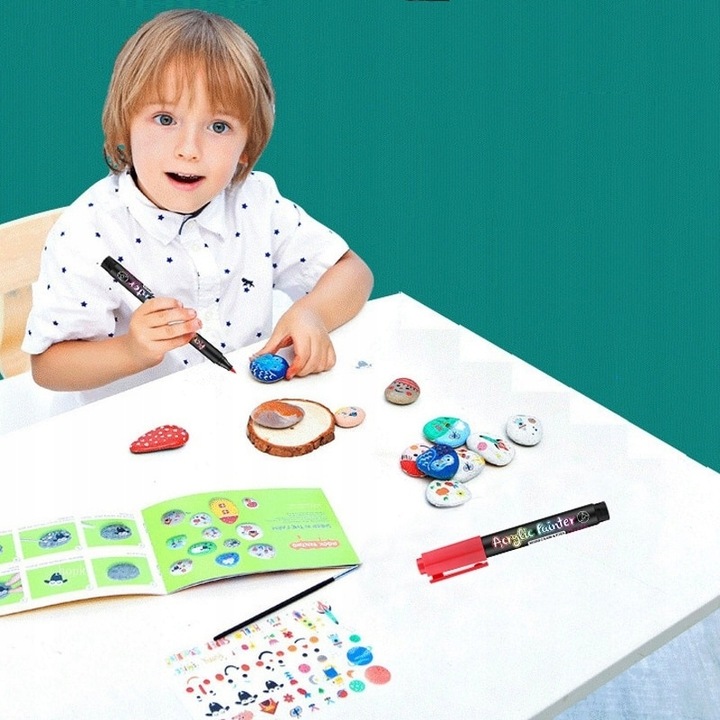 Pisaki Flamastry Mazaki AKRYLOWE 12szt (C025)