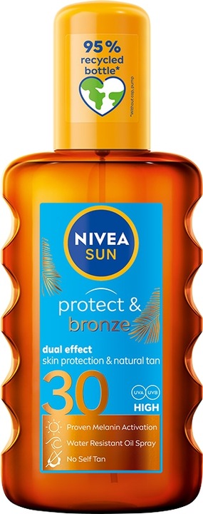 NIVEA Sun Protect & Bronze olejek do opalania w sprayu SPF30 200ml