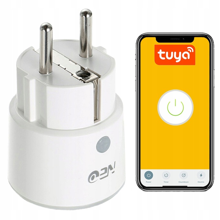 Inteligentne Gniazdko TUYA WIFI Smart 16A POMIAR
