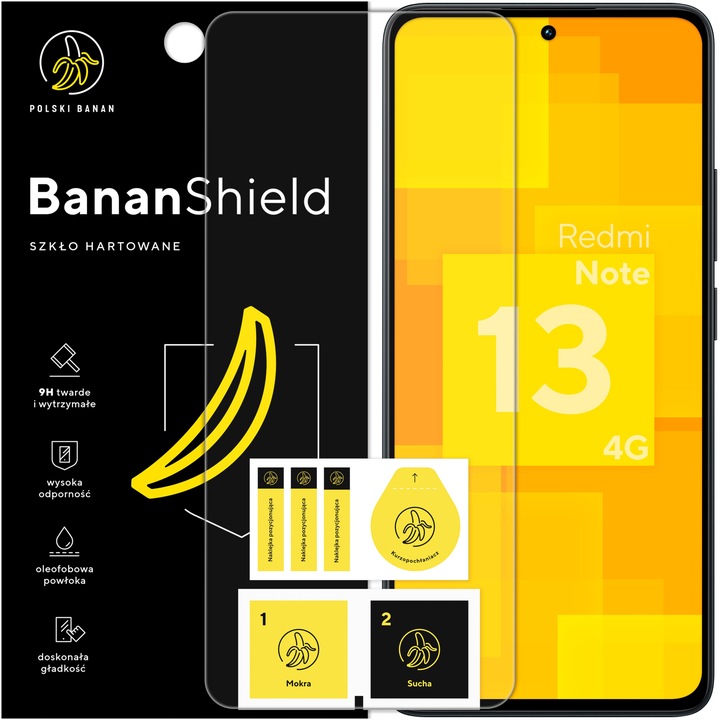 Szkło hartowane 9H BananShield do Xiaomi Redmi Note 13 4G