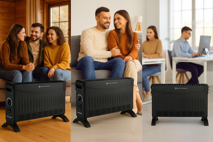 Grzejnik Elektryczny Konwektorowy 2000W Termostat Nawiew