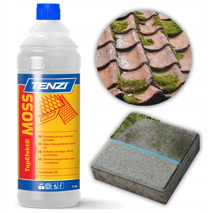 TENZI Top-Efekt Moss dach elewacja usuwanie glonów mchów i porostów 1L