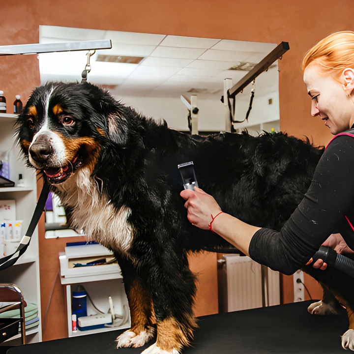 MASZYNKA DO STRZYŻENIA PSA ZWIERZĄT ZESTAW PSÓW BEZPRZEWODOWA CICHA LCD 9W