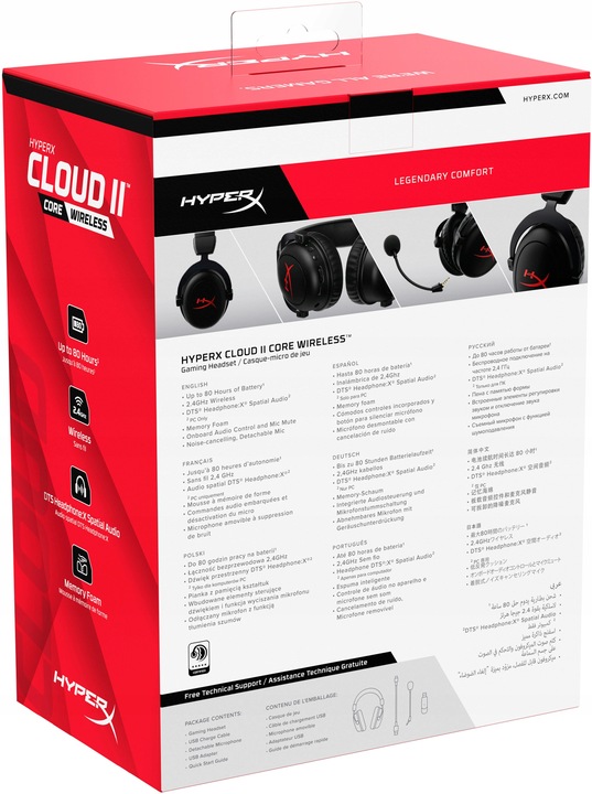Słuchawki HYPERX Cloud II Core Wireless