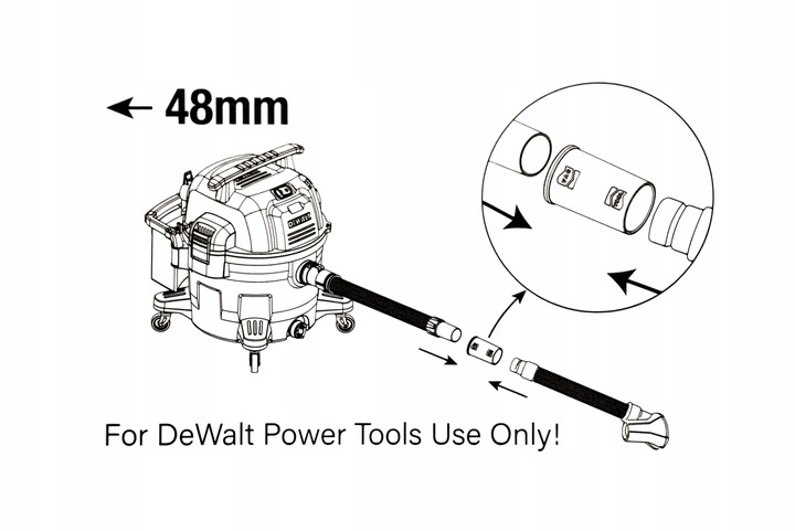 DEWALT ODKURZACZ PRZEMYSŁOWY BEZWORKOWY Z DMUCHAWĄ SUCHO I MOKRO 23L