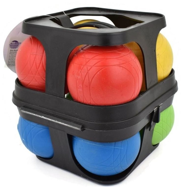 GRA towarzyska KULE BULE PETANQUE piknikowa ZESTAW 8 szt. kul