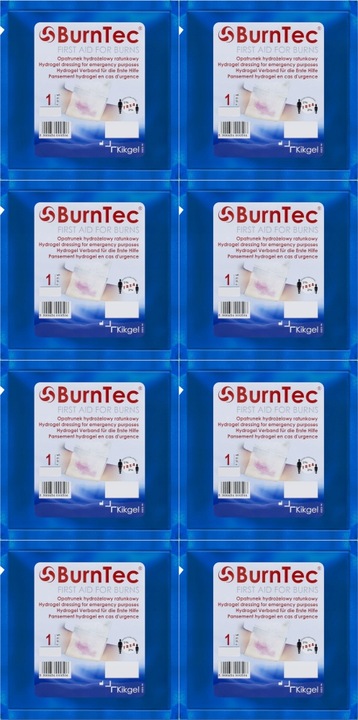 BurnTec Hydrożelowy opatrunek ratunkowy 10X10cm x8