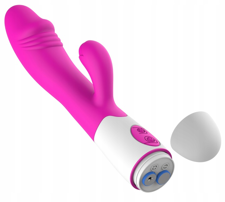 Wibrator Z Silikonu Medycznego Z Stymulatorem Łechtaczki 30 Trybów