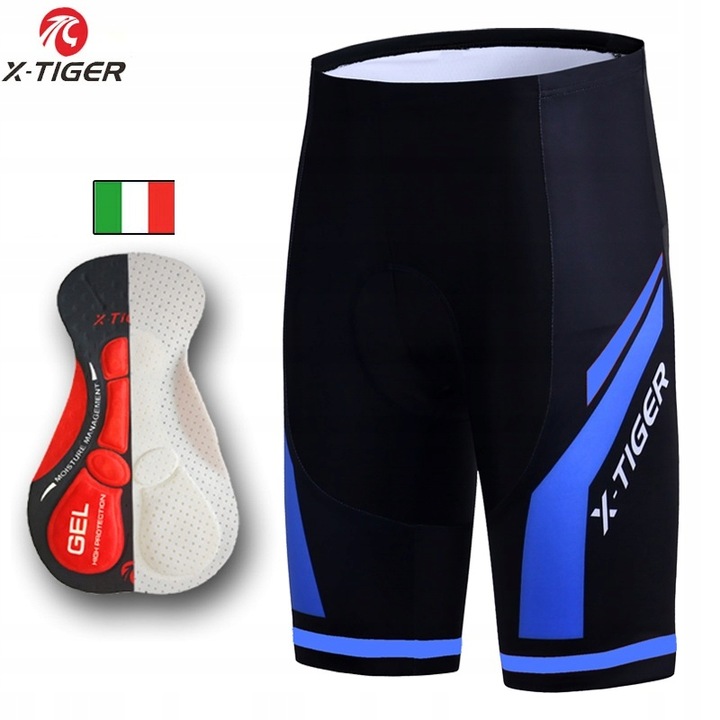 SPODENKI DO JAZDY ROWEREM MĘSKIE DOPASOWANE ŻELOWE