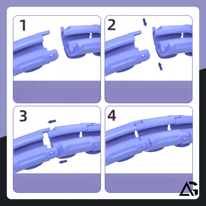 HULA HOP Z OBCIĄŻNIKIEM ODCHUDZAJĄCE Z LICZNIKIEM SMART HULAHOP