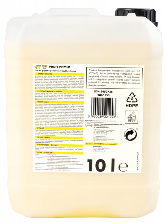 GRUNT GŁĘBOKO PENETRUJĄCY CERESIT CT17 10L