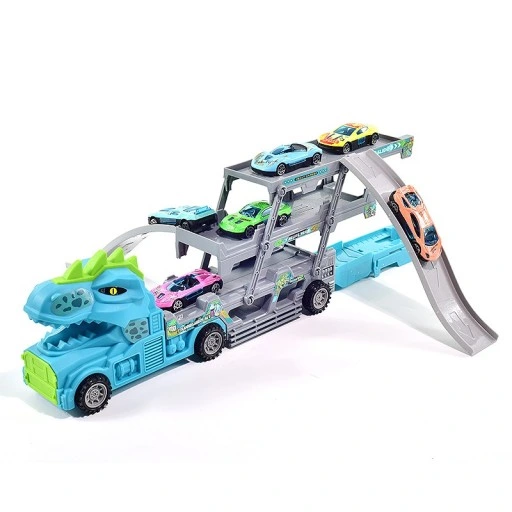 Laweta Tir Ciężarówka Wyrzutnia 6 Aut Autka Zestaw Samochód + Resoraki Auta