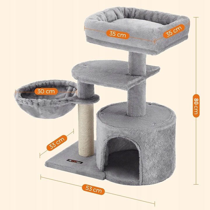 Drapak Dla Kota Duzy Legowisko Drapak z Domkiem Budka Drapaki 80cm