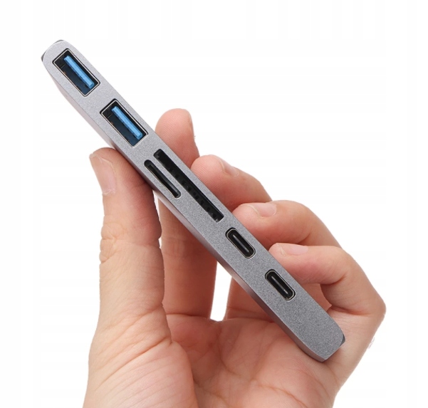 Hub USB-C Macbook 7w1 Adapter HDMI 4K USB 3.0 do Macbook Pro Air M1 M2 M3