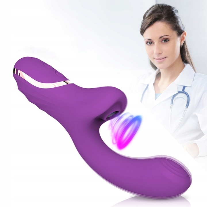 ORGAZMOWY SILIKONOWY SEX WIBRATOR PUNKTU G SSĄCY ŁECHTACZKĘ
