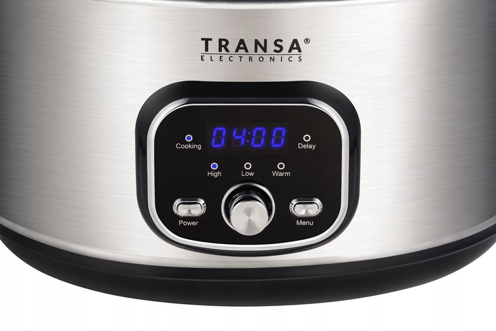 WOLNOWAR Garnek ceramiczny z PROGRAMATOREM SlowCooker TRANSA 4,5L 280W