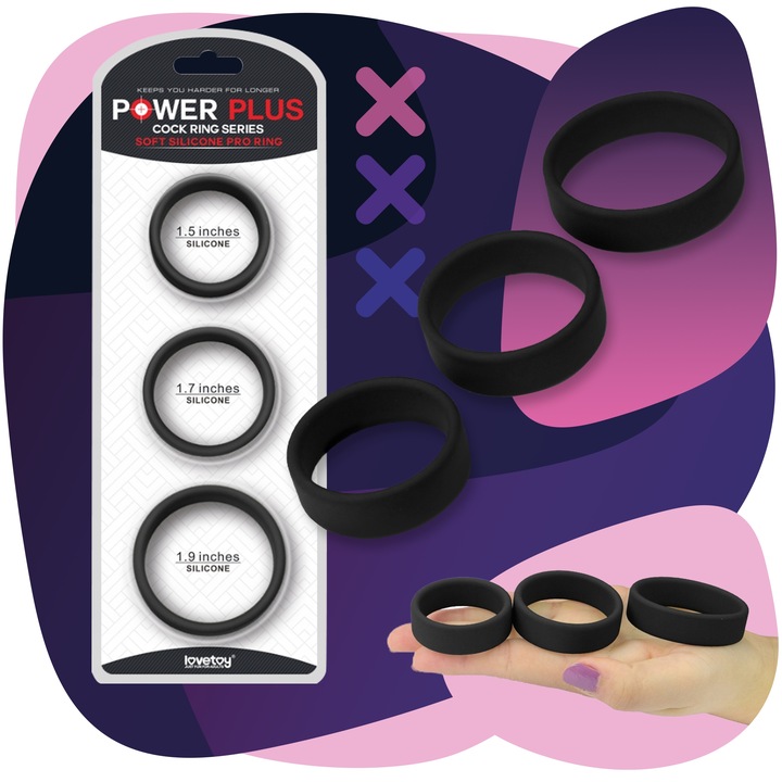 sex PIERŚCIENIE EREKCYJNE ZESTAW XXL ringi na powiększenie penisa i JĄDRA