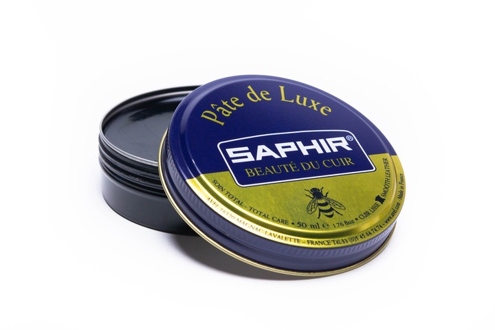 Saphir Pate De Luxe 50ml Pasta Wosk Do Butów Skór CZARNY
