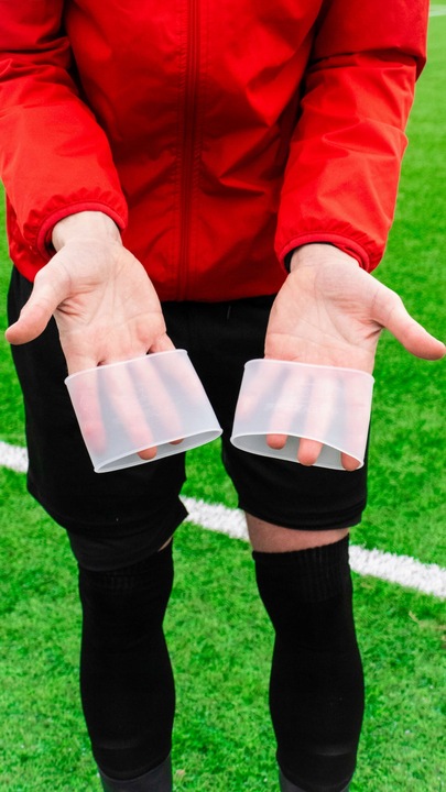 Silikonowe opaski do ochraniaczy Przezroczyste - S