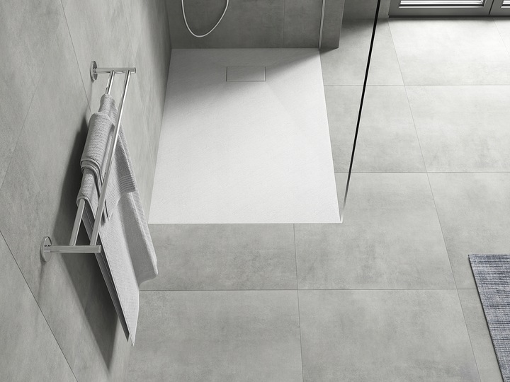 MEXEN HUGO BRODZIK PROSTOKĄTNY SMC STRUKTURA KAMIENIA 100 x 80 CM