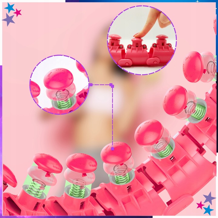 HULA HOP Z OBCIĄŻENIEM HULAHOP Odchudzające Obciążnikiem Smart z