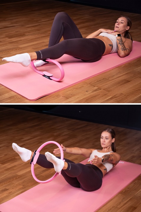 Obręcz do Jogi Pilates Ćwiczeń FIZYO Pierścień Ring Kółko Fitness Koło 38cm