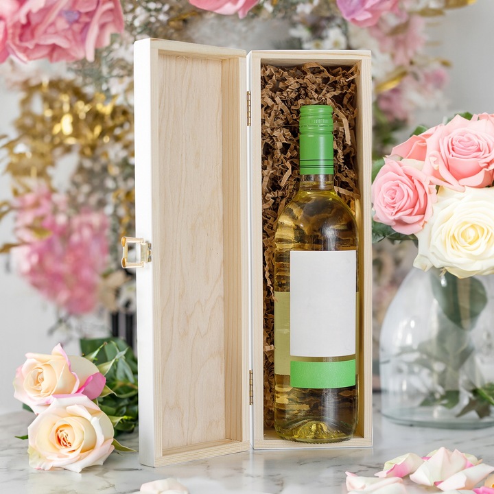 PODZIĘKOWANIE DLA ŚWIADKOWEJ SKRZYNKA NA WINO PREZENT DLA ŚWIADKOWEJ