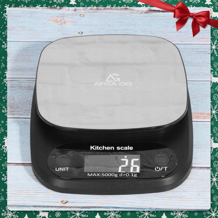 WAGA KUCHENNA ELEKTRONICZNA 5000g 0,1g WYŚWIETLACZ LCD PRECYZYJNA