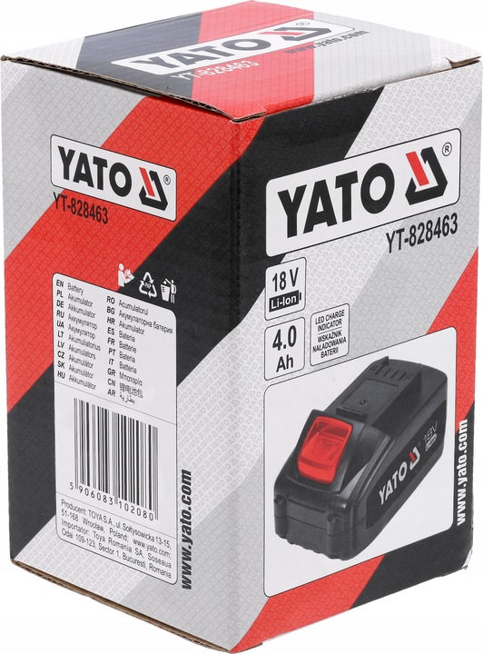 YATO AKUMULATOR 4AH 18 V DO SYSTEMU ELEKTRONARZĘDZI