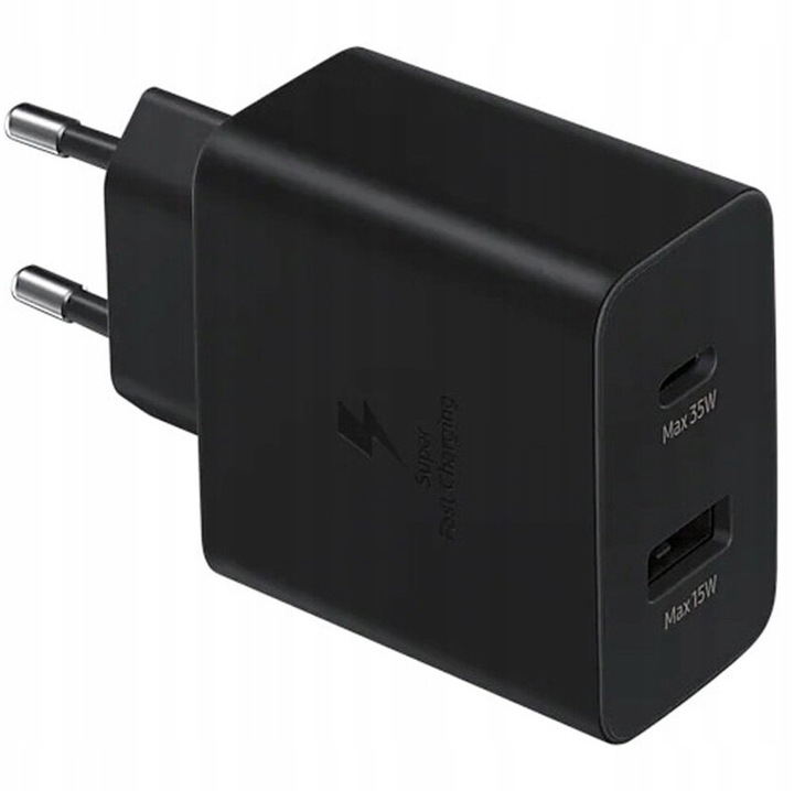 SZYBKA ŁADOWARKA DUO 2x USB 35W 1x USB-A + 1x USB-C DLA SAMSUNG GALAXY DUO