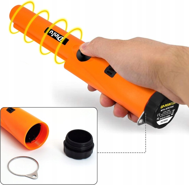 Wykrywacz Metali Ręczny GP POINTER Detektor Metalu Monet Złota z Latarką