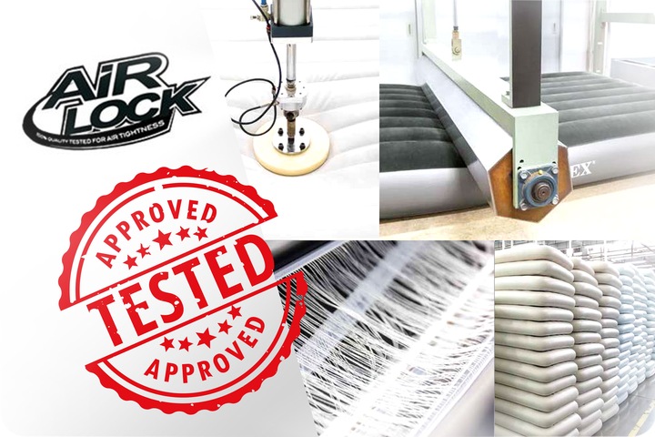 MATERAC DMUCHANY WELUROWY 203x183x25 INTEX 64144