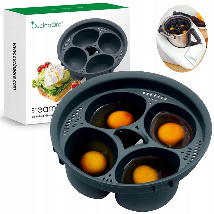 Wkładka do gotowania jajek w koszulkach steamEGGS do Thermomix TM6 TM5 TM31
