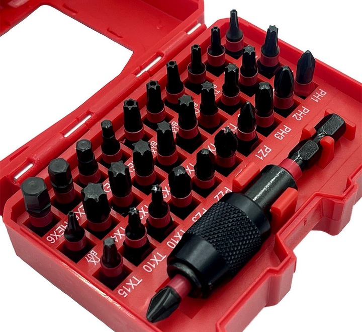 ZESTAW BITÓW UDAROWYCH BITY KOŃCÓWKI 32el