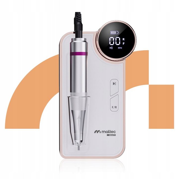 BEZPRZEWODOWA FREZARKA DO PAZNOKCI MANICURE PEDICURE ZE STACJĄ 50W + FREZY