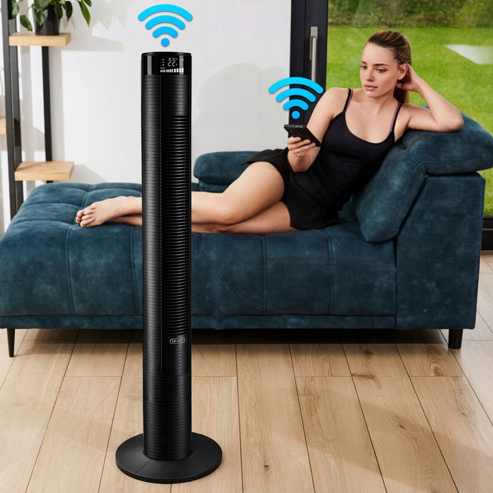 Wentylator kolumnowy stojący Cichy Yoer +10m zasięg 4 tryby Jonizacja