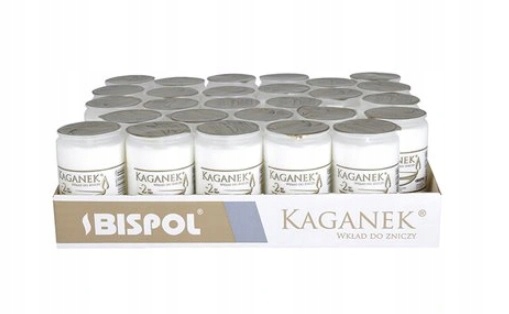 Wkłady do zniczy Bispol Kaganek K4 4dni 24 szt