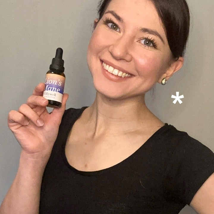 Polski Lion's Mane i Cordyceps od Ollywell Krople Silny ekstrakt Adaptogen