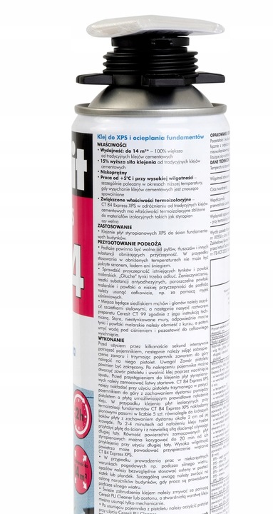 CERESIT KLEJ PU CT84 XPS FUNADAMENTY EXPRESS 750ML