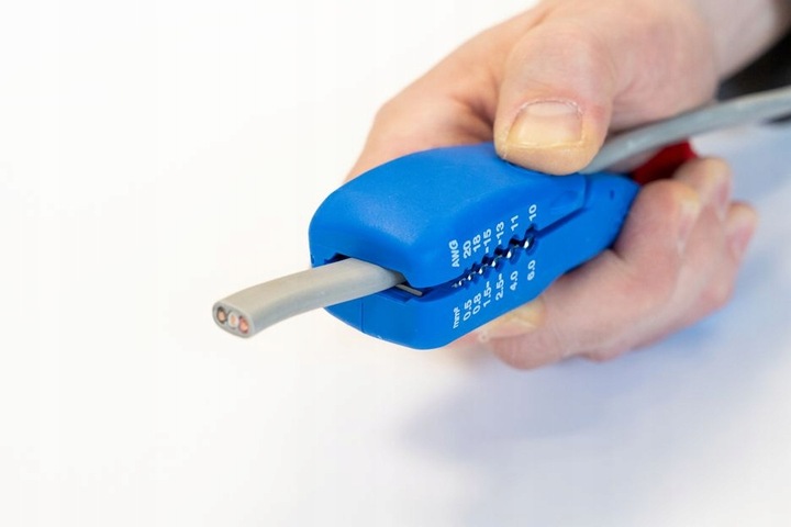 Ściągacz izolacji do kabli płaskich i okrągłych WEICON / MADE IN