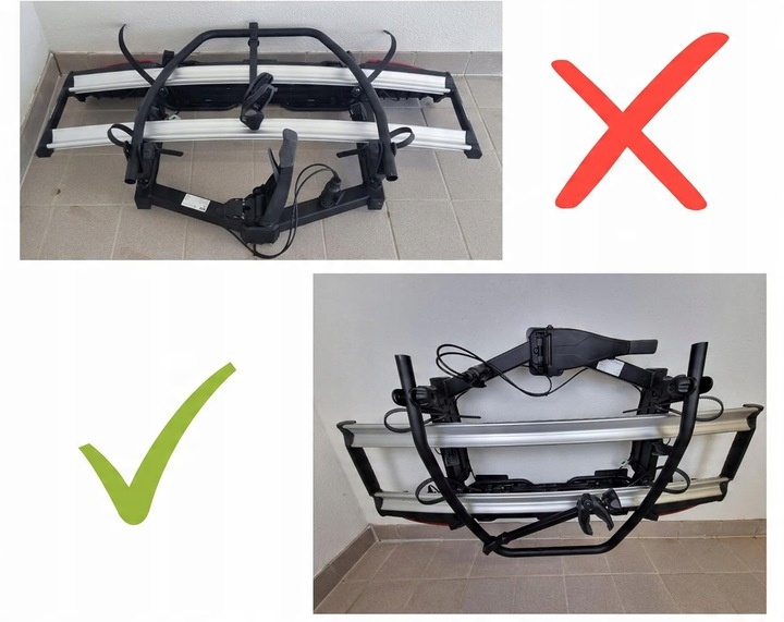 SOLIDNY Wieszak na bagażnik rowerowy ścienny na HAK holowniczy kula FREZ