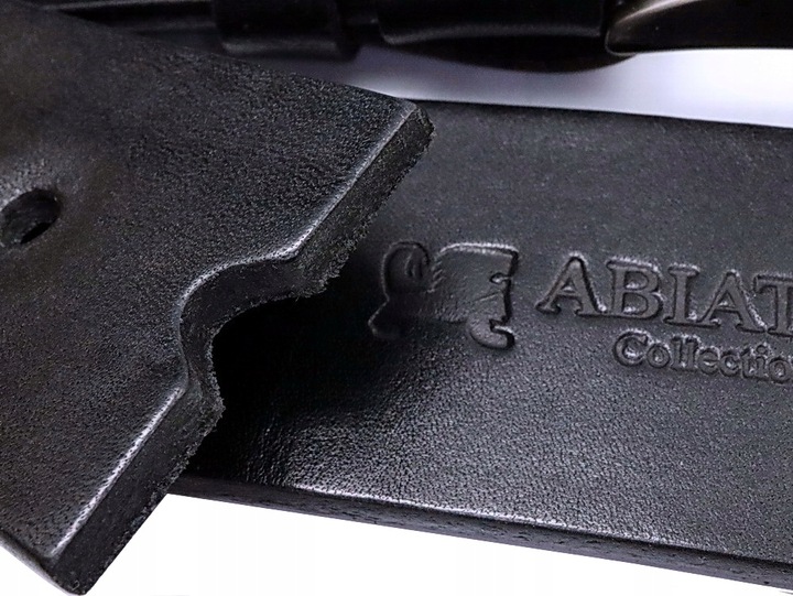 SKÓRZANY PASEK MĘSKI DO SPODNI BRĄZOWY SZEROKI PAS DO JEANSÓW GRUBA SKÓRA