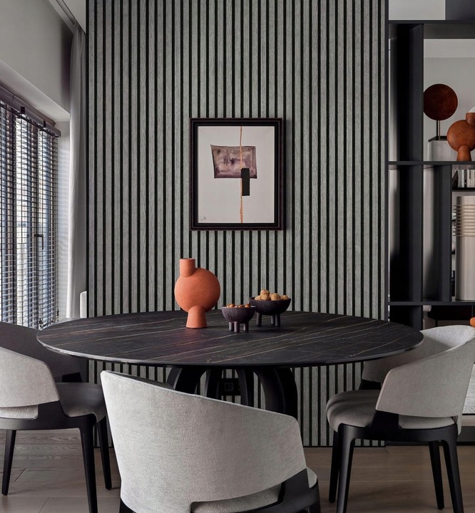 TAPETA LAMEL PANELE ŚCIENNE DREWNIANE 3D WINYLOWA IMITACJA DESKI 45cm x 10m