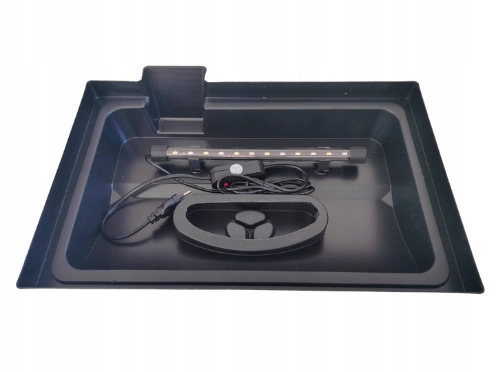 AKWARIUM ZESTAW OŚWIETLENIE LED DZIEŃ + NOC 30L PROSTY + PEŁNE WYPOSAŻENIE